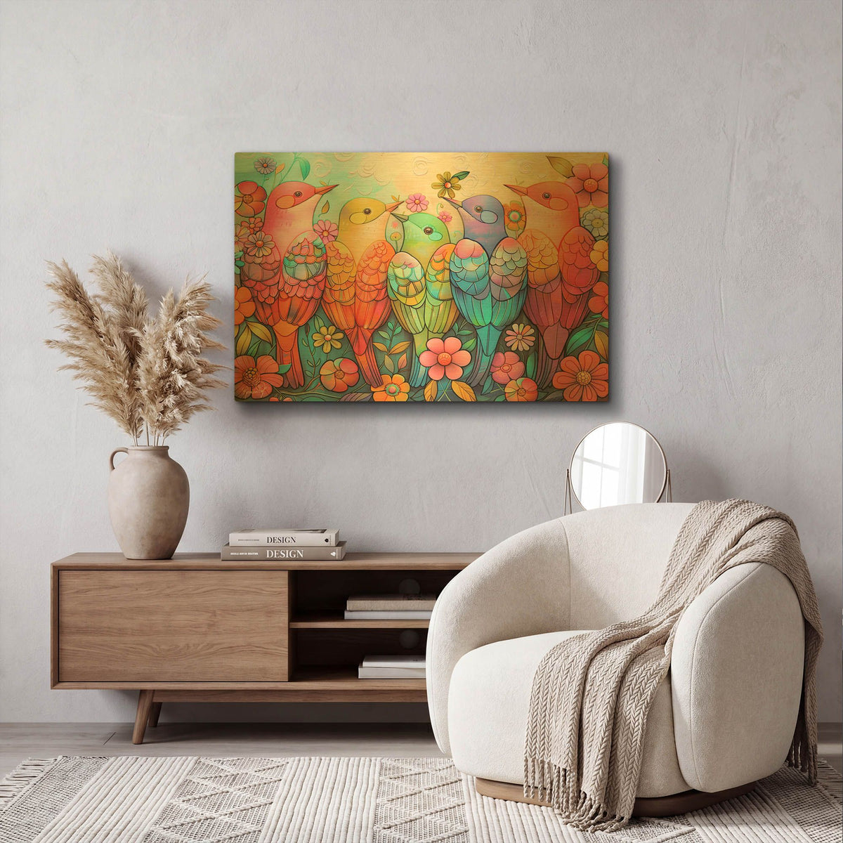 'Color Squad - The Chorus Line' By Romantz Art Gold Metal Wall Art