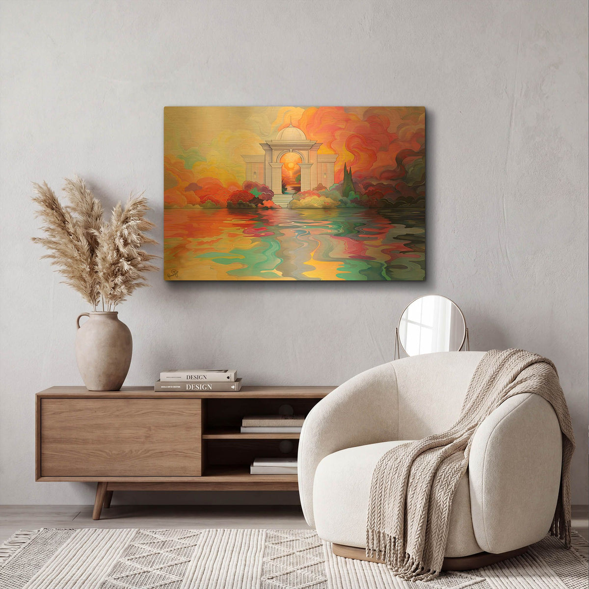 'Echoes Of The Dream' By Romantz Art Gold Metal Wall Art