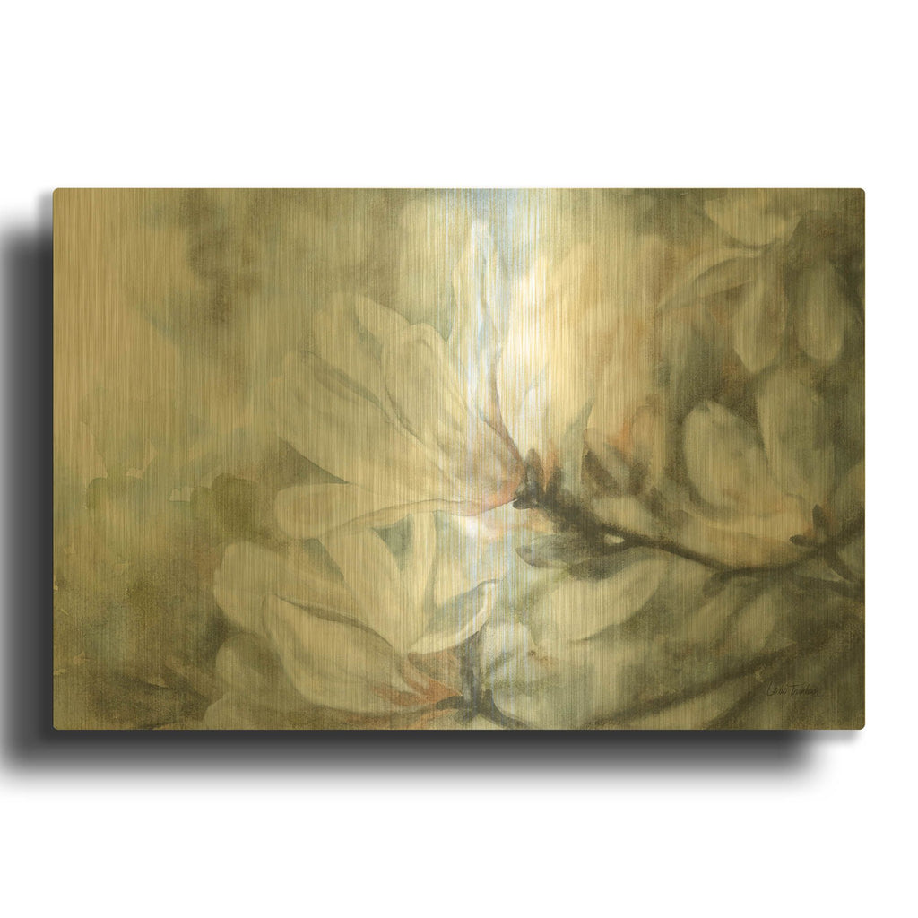 'Magnolia' By Leslie Trimbach Gold Metal Wall Art