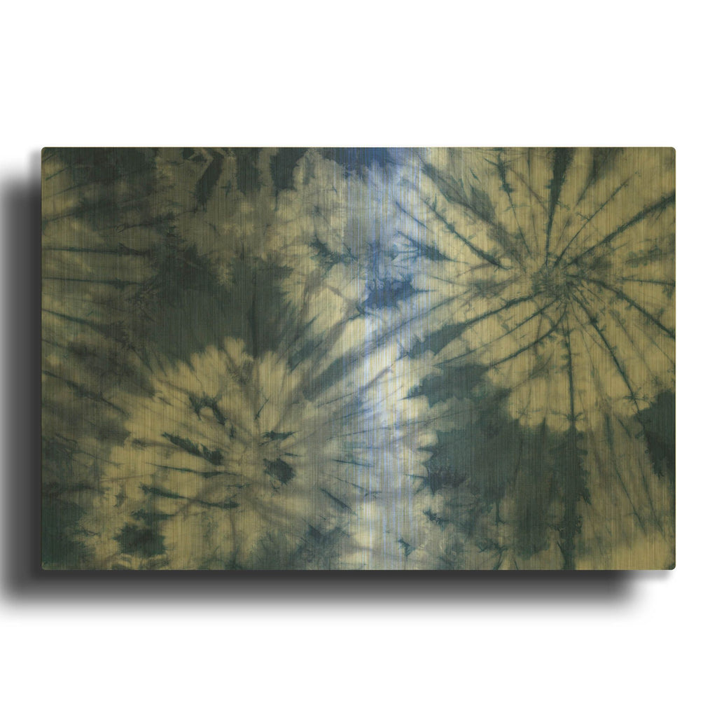 'Shiboriscapes V2' By Leslie Trimbach Gold Metal Wall Art