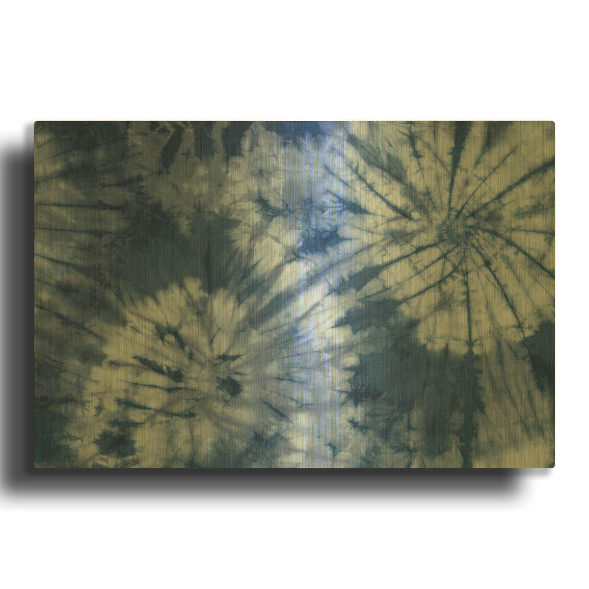 'Shiboriscapes V2' By Leslie Trimbach Gold Metal Wall Art