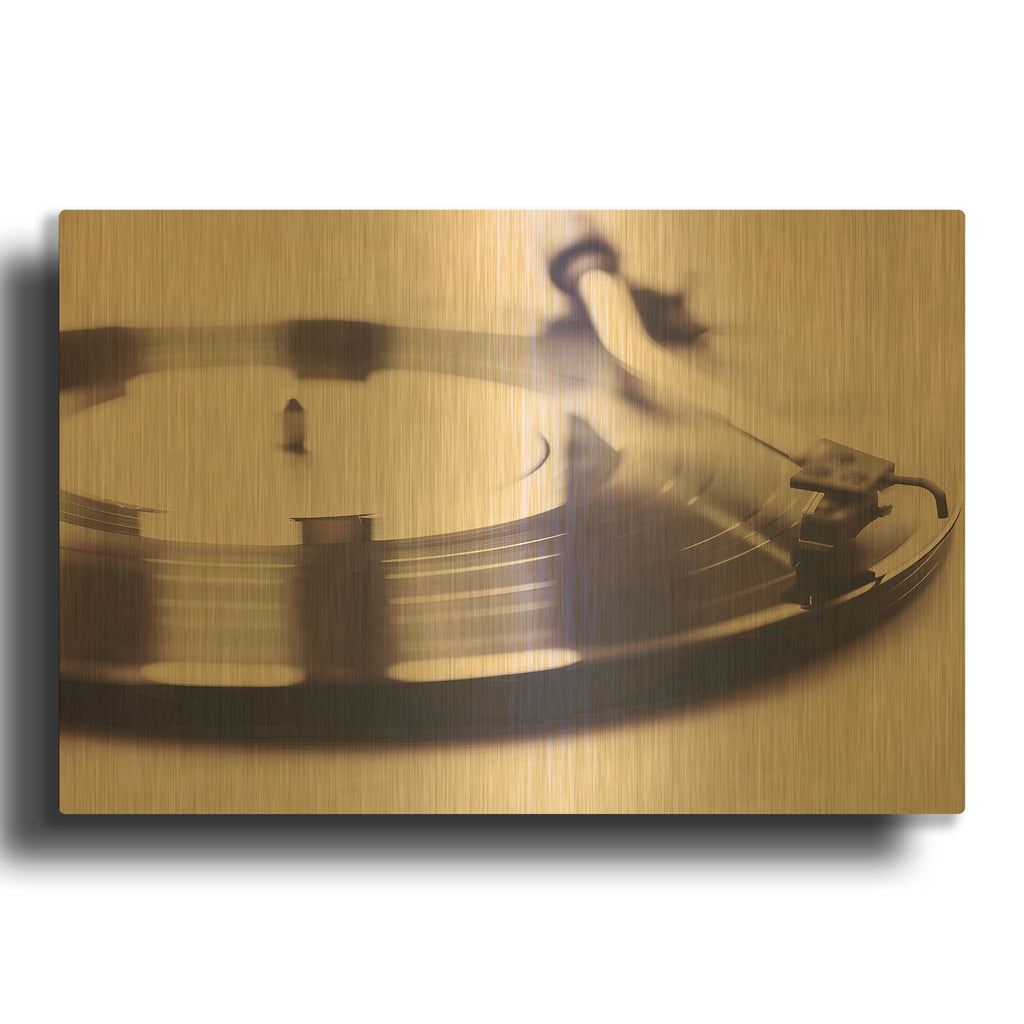 'A Side' By Decent Exposures Gold Metal Wall Art