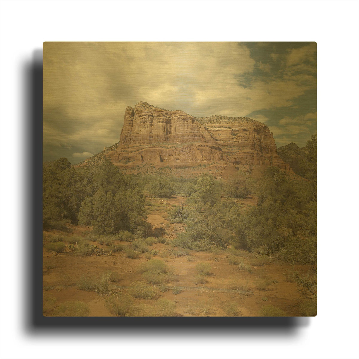 'American Southwest' By Decent Exposures Gold Metal Wall Art