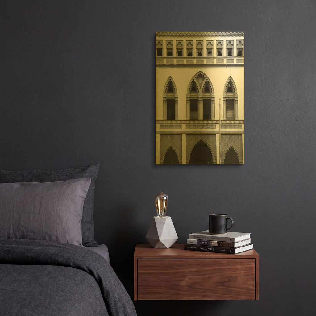 'Architecture 1' By Decent Exposures Gold Metal Wall Art
