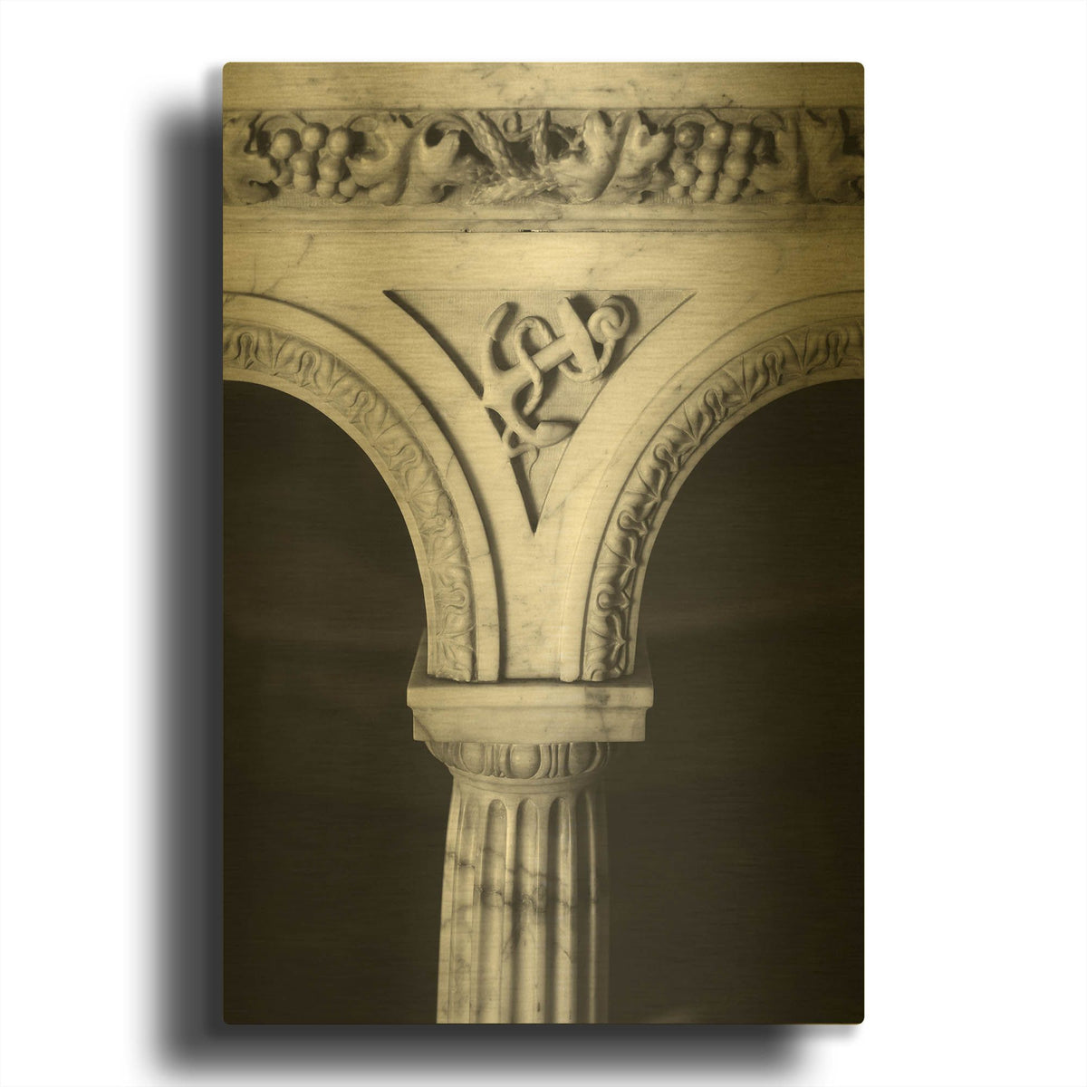 'Architecture 3' By Decent Exposures Gold Metal Wall Art