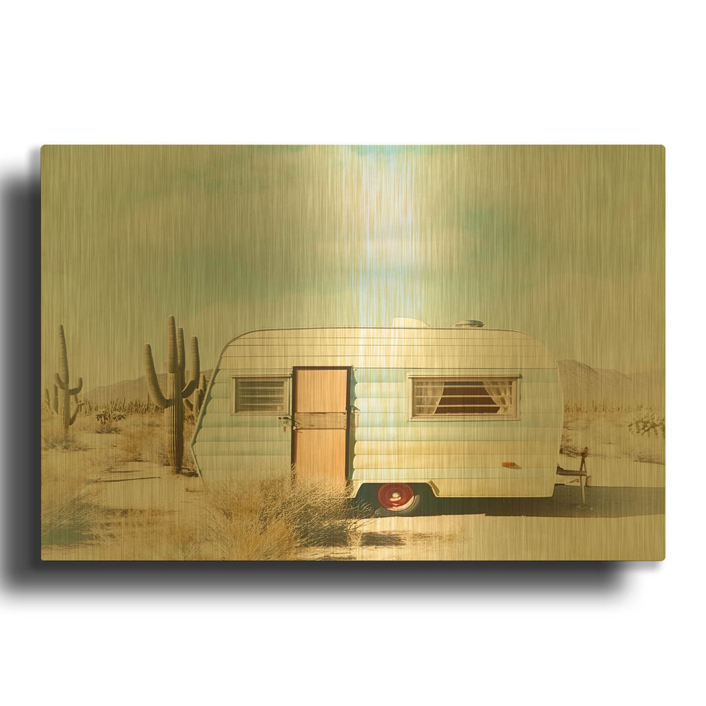'Desert Trip 1977' By Decent Exposures Gold Metal Wall Art