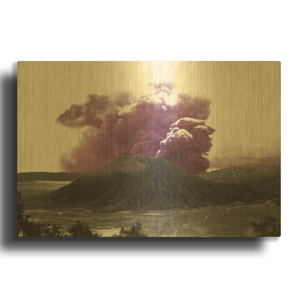 'Eruption' By Decent Exposures Gold Metal Wall Art