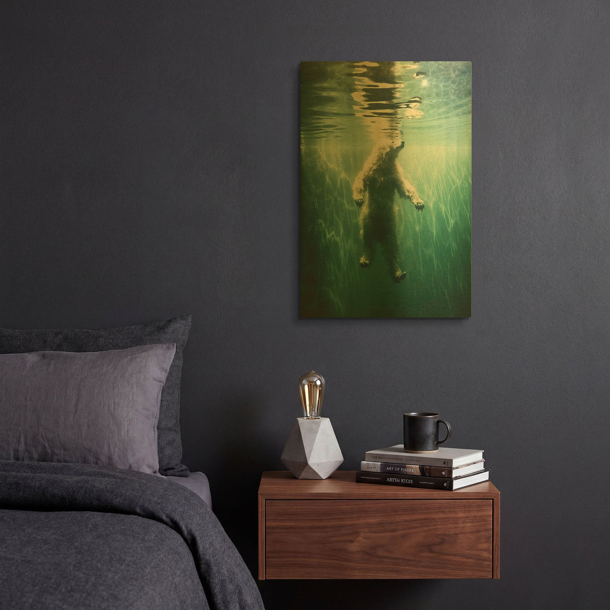 'Floating' By Decent Exposures Gold Metal Wall Art