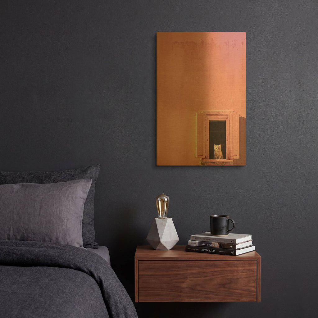 'Guardian of the Pink' By Decent Exposures Gold Metal Wall Art