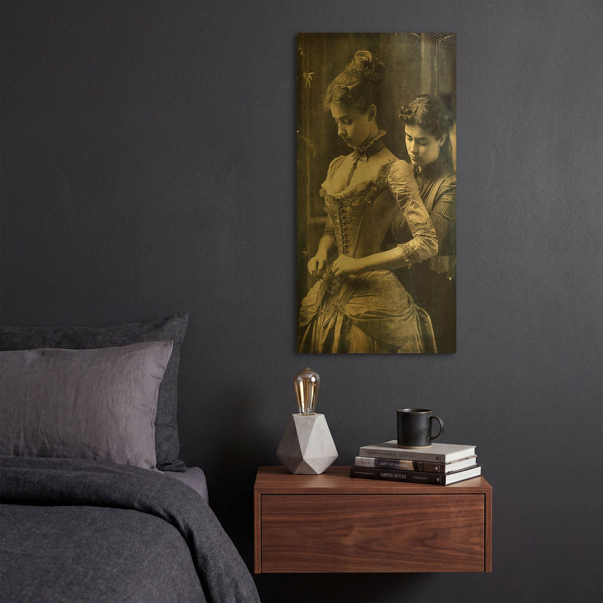 'Her Lady' By Decent Exposures Gold Metal Wall Art