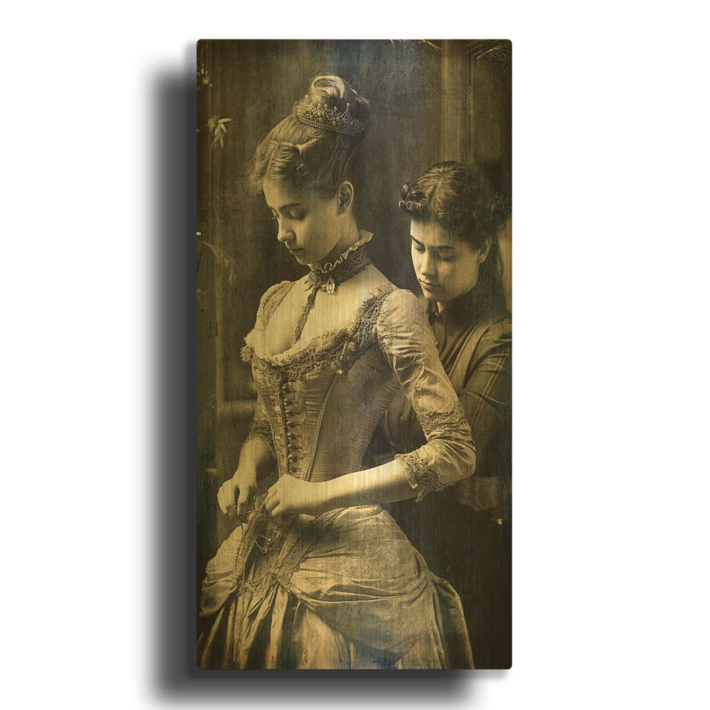'Her Lady' By Decent Exposures Gold Metal Wall Art