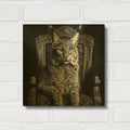 'King Lynx' By Decent Exposures Gold Metal Wall Art