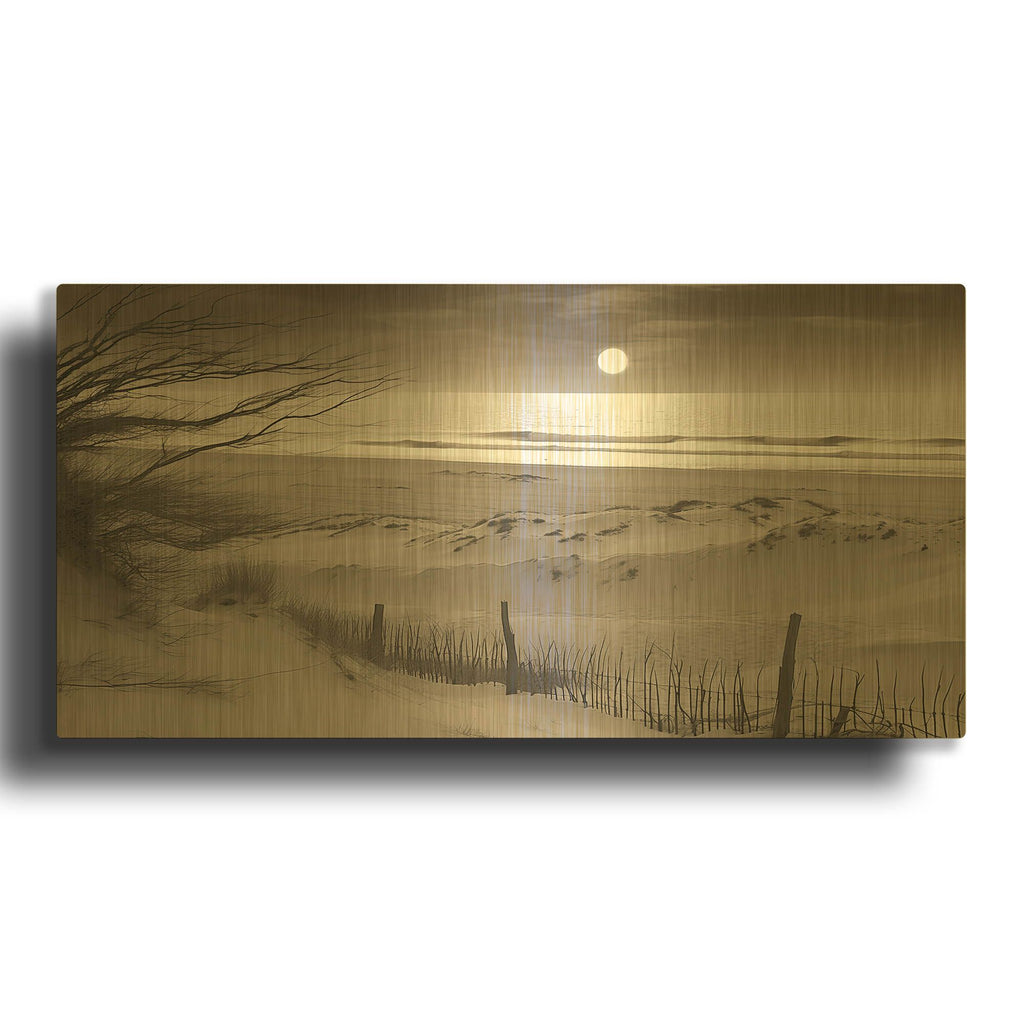 'Night Mood' By Decent Exposures Gold Metal Wall Art
