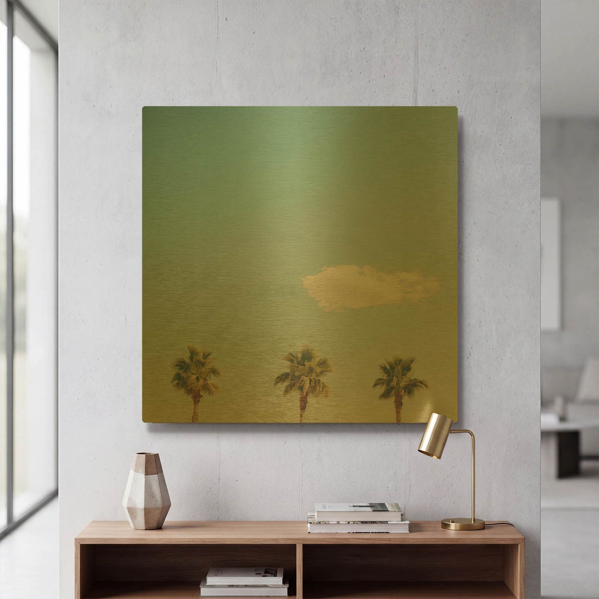 'Noon on Sunset' By Decent Exposures Gold Metal Wall Art