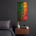 'Palette' By Decent Exposures Gold Metal Wall Art