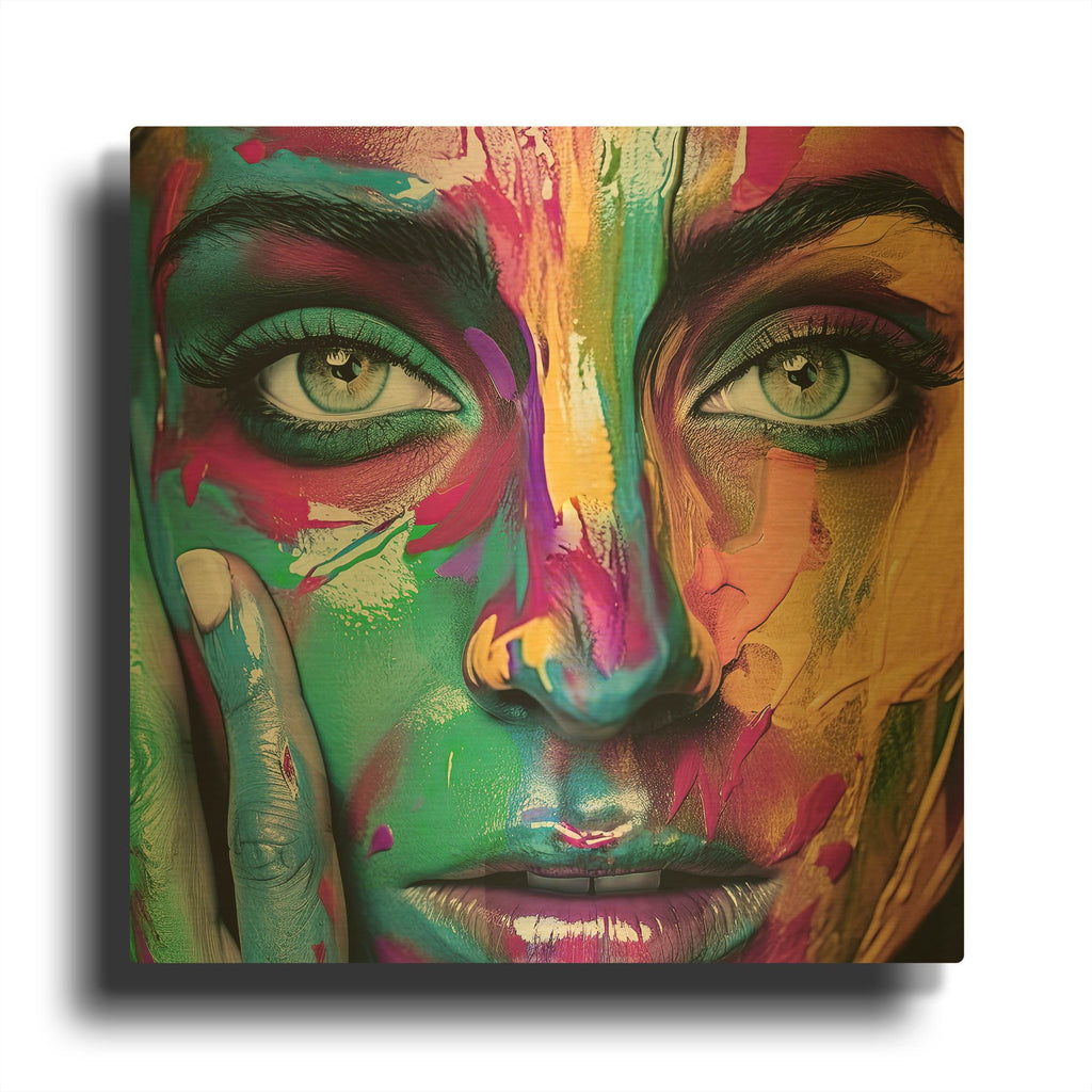 'Self-Portrait' By Decent Exposures Gold Metal Wall Art