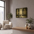 'Snow Leopard' By Decent Exposures Gold Metal Wall Art