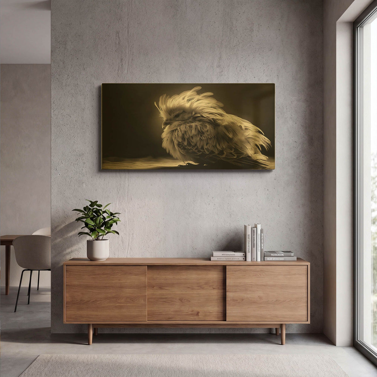 'White Bird' By Decent Exposures Gold Metal Wall Art