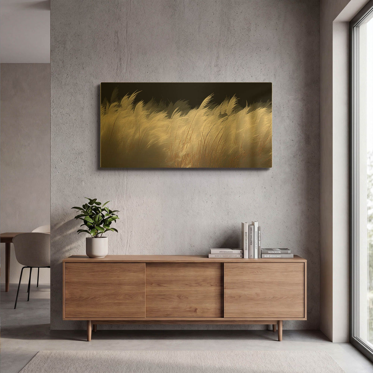 'White Feathers' By Decent Exposures Gold Metal Wall Art