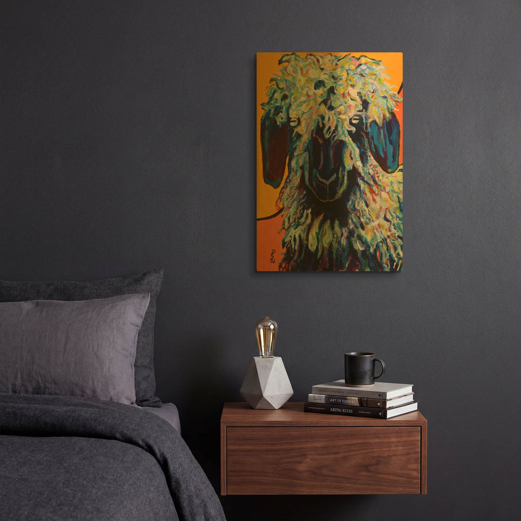 'Adelita' By Pat Saunders-White Gold Metal Wall Art