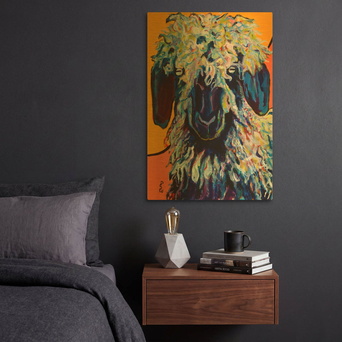 'Adelita' By Pat Saunders-White Gold Metal Wall Art