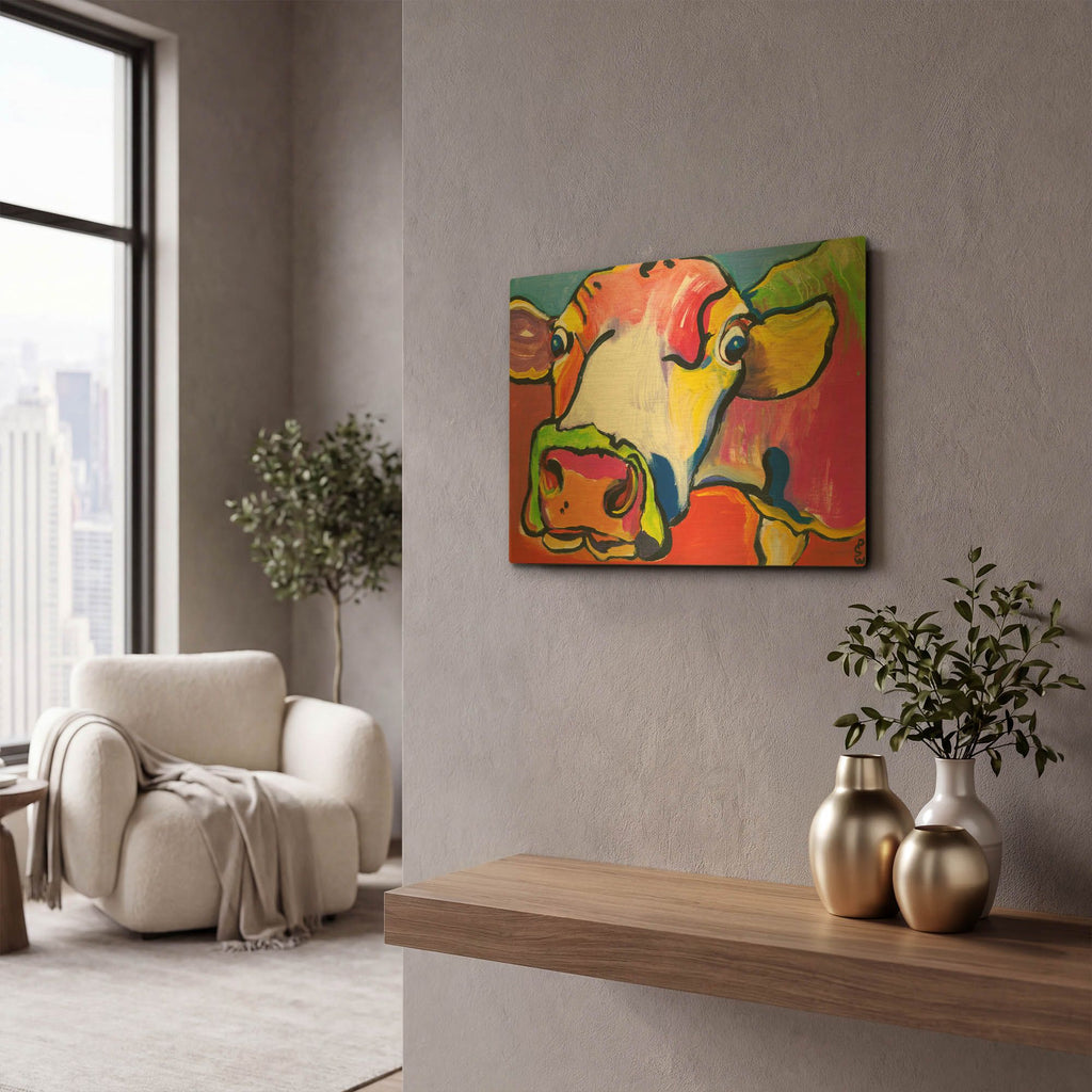 'Cold Hands' By Pat Saunders-White Gold Metal Wall Art