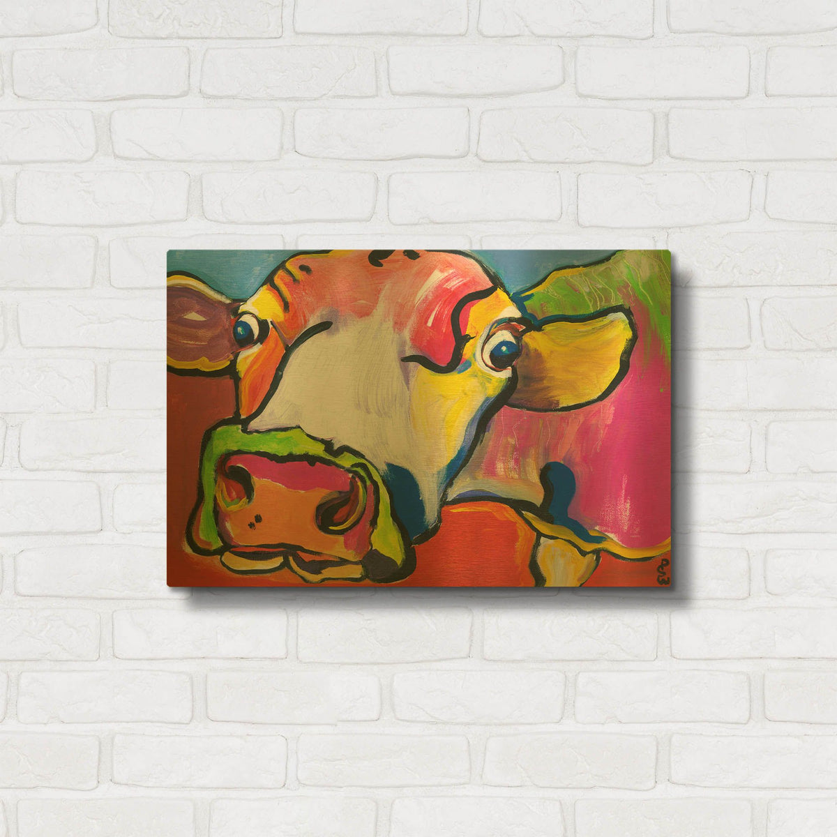 'Cold Hands' By Pat Saunders-White Gold Metal Wall Art