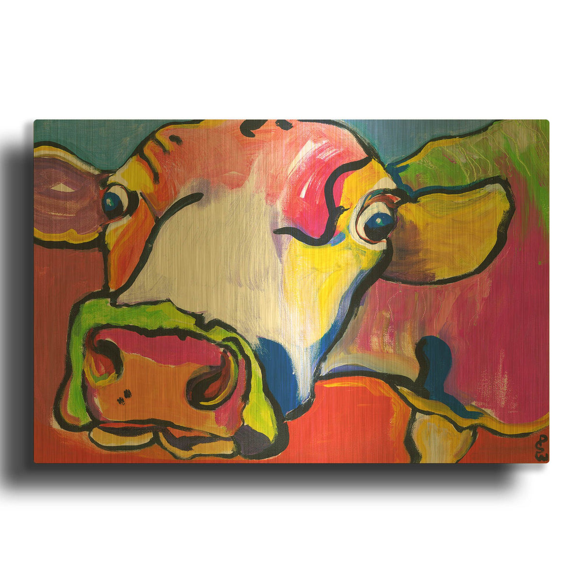 'Cold Hands' By Pat Saunders-White Gold Metal Wall Art