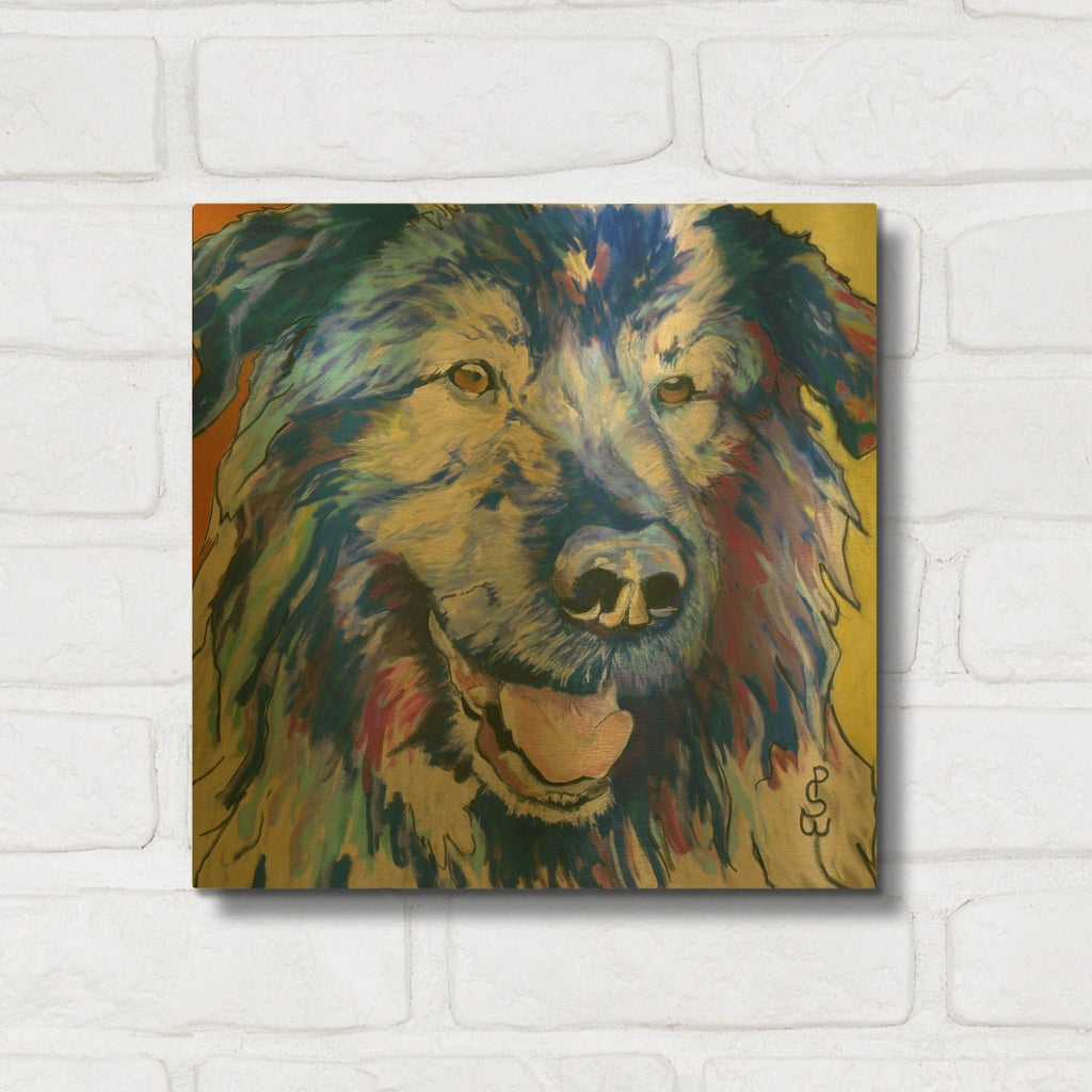 'Cornelious' By Pat Saunders-White Gold Metal Wall Art