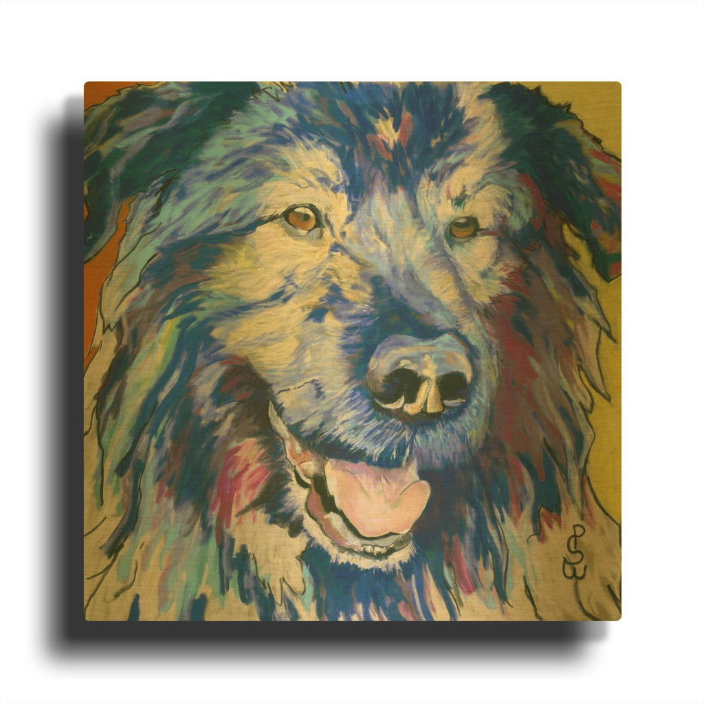 'Cornelious' By Pat Saunders-White Gold Metal Wall Art