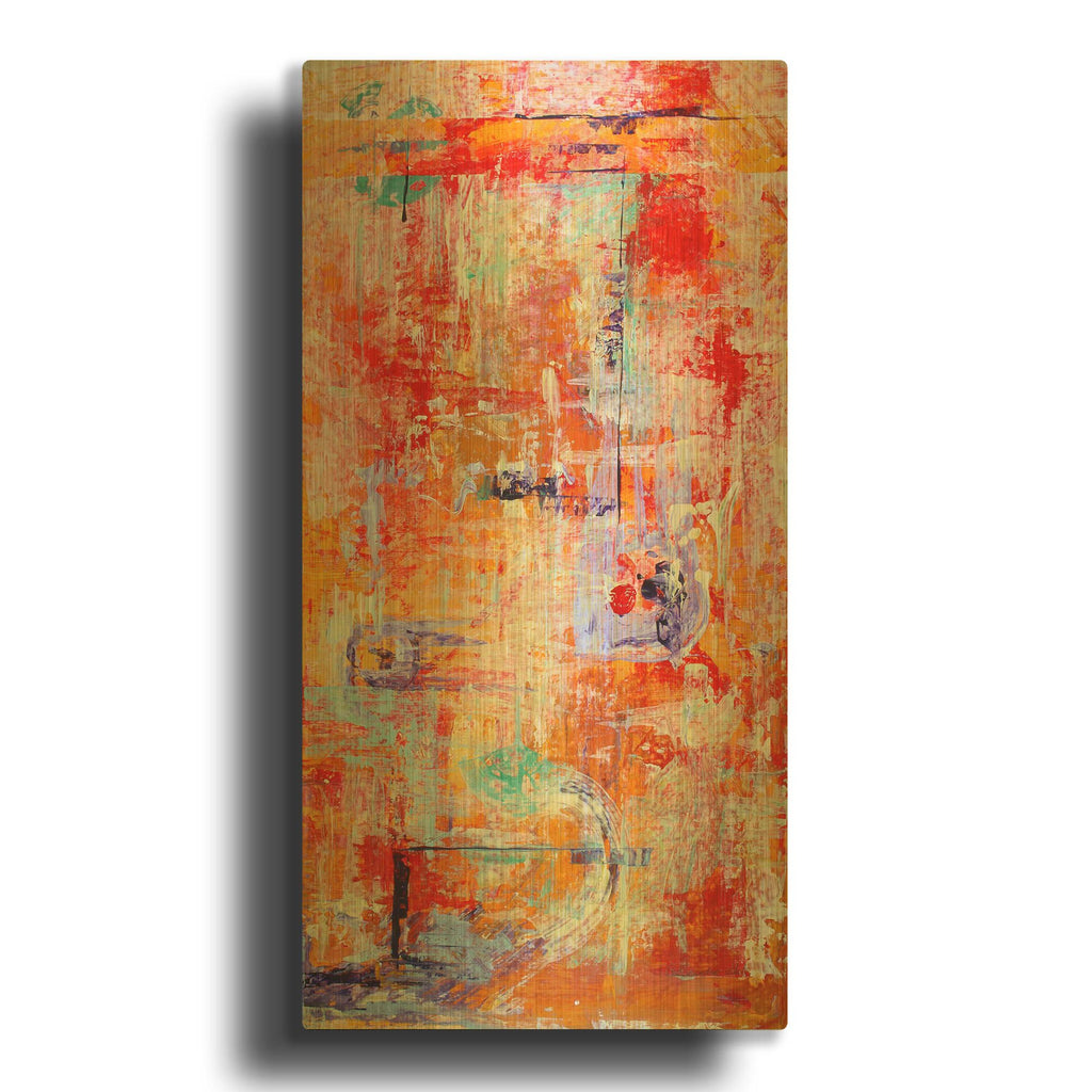 'Creshendo' By Pat Saunders-White Gold Metal Wall Art