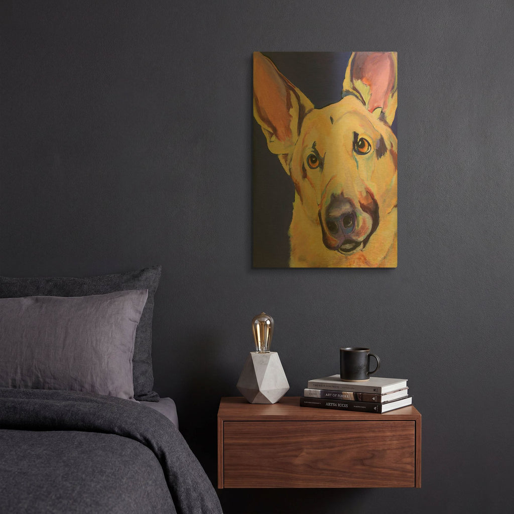 'Frieda' By Pat Saunders-White Gold Metal Wall Art