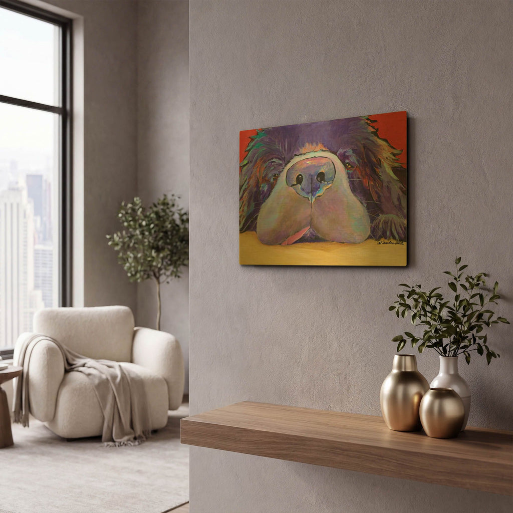 'Graysea' By Pat Saunders-White Gold Metal Wall Art