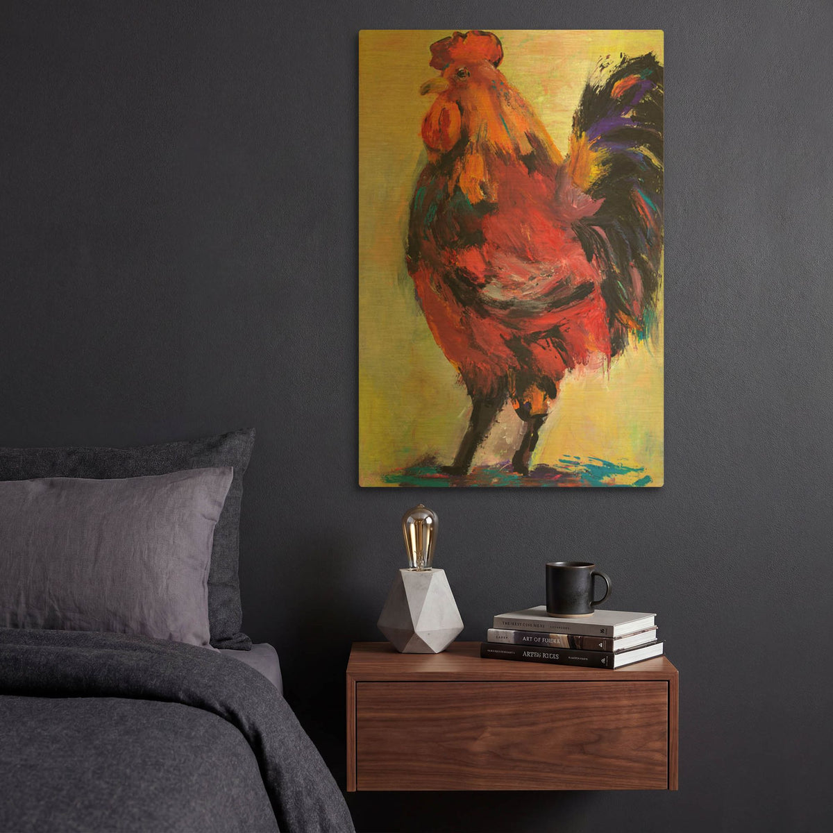 'In Command' By Pat Saunders-White Gold Metal Wall Art
