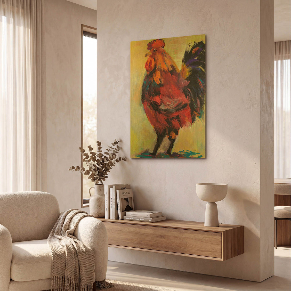 'In Command' By Pat Saunders-White Gold Metal Wall Art