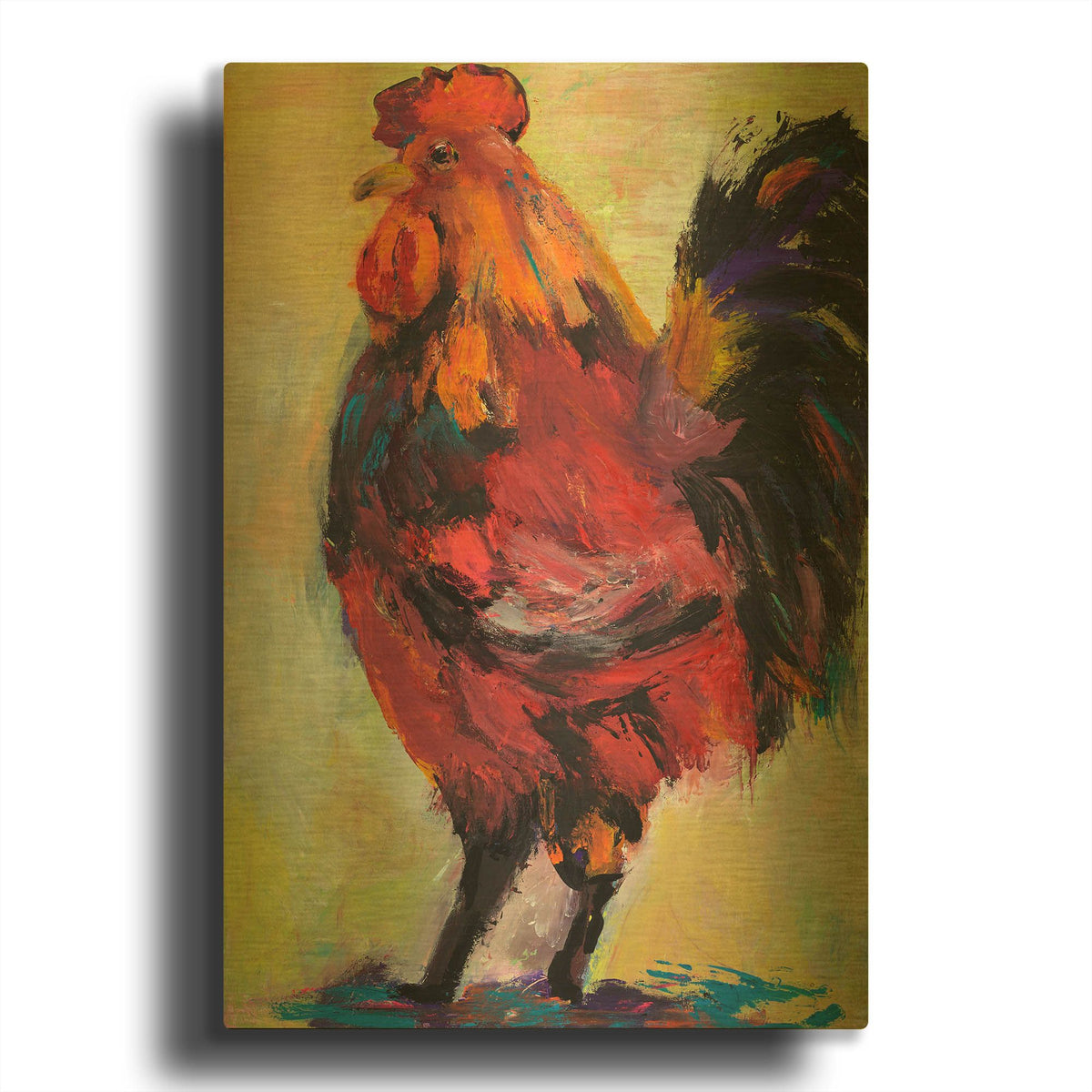 'In Command' By Pat Saunders-White Gold Metal Wall Art