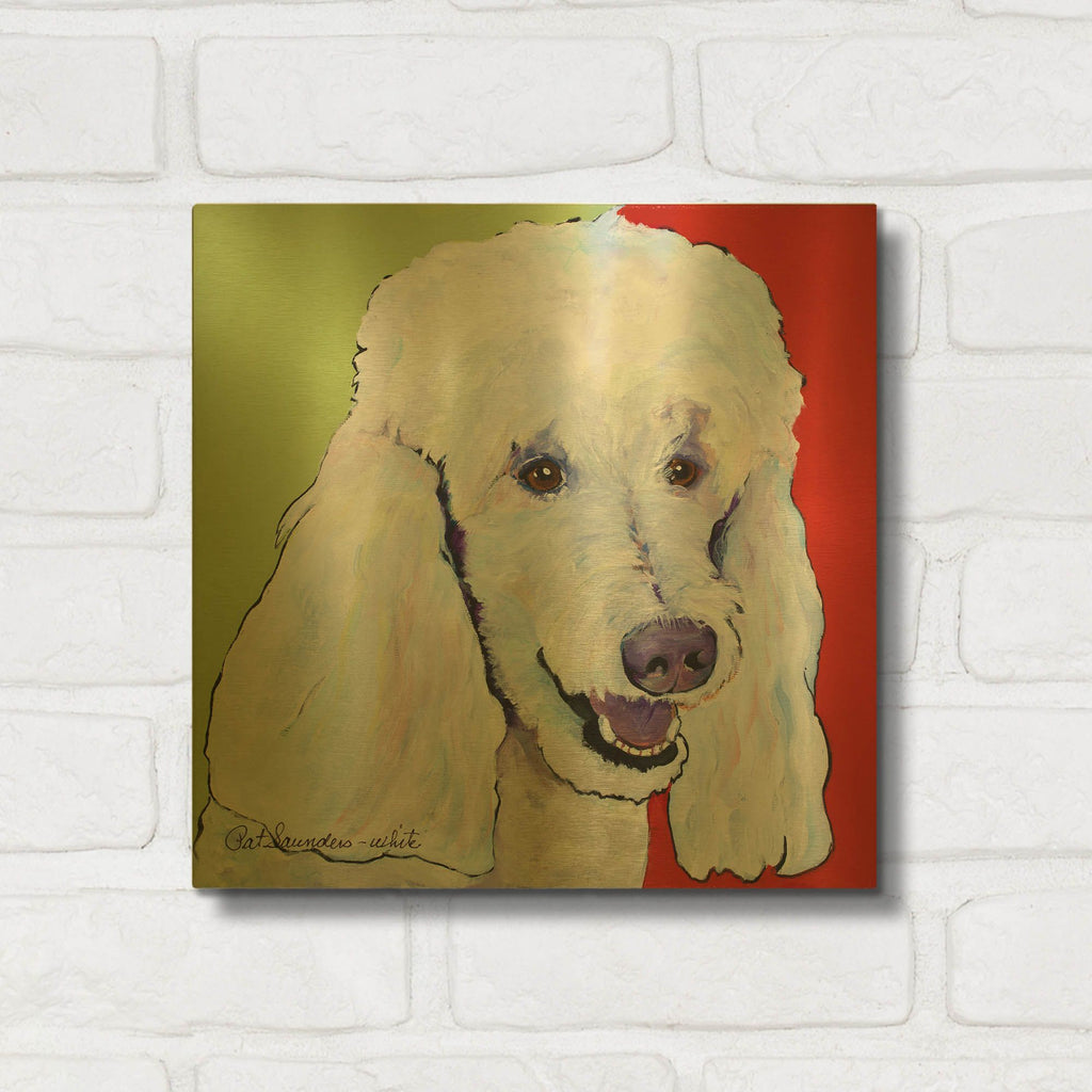 'Jackson' By Pat Saunders-White Gold Metal Wall Art
