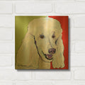 'Jackson' By Pat Saunders-White Gold Metal Wall Art
