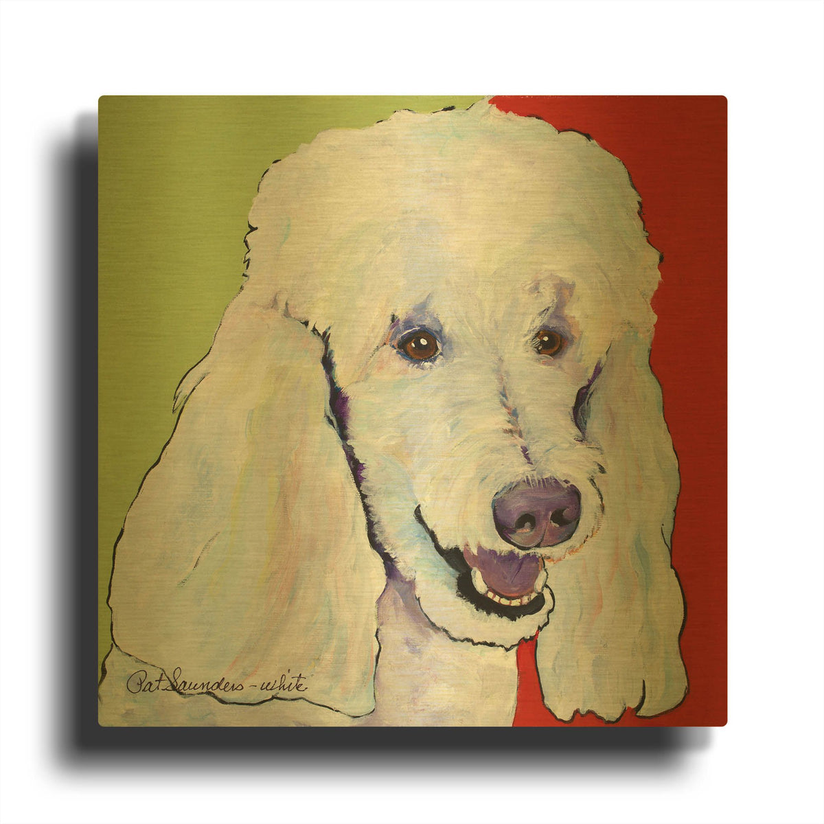'Jackson' By Pat Saunders-White Gold Metal Wall Art