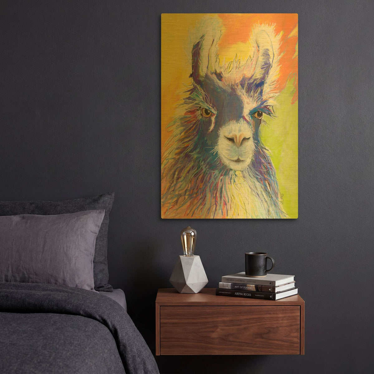 'King Charles' By Pat Saunders-White Gold Metal Wall Art