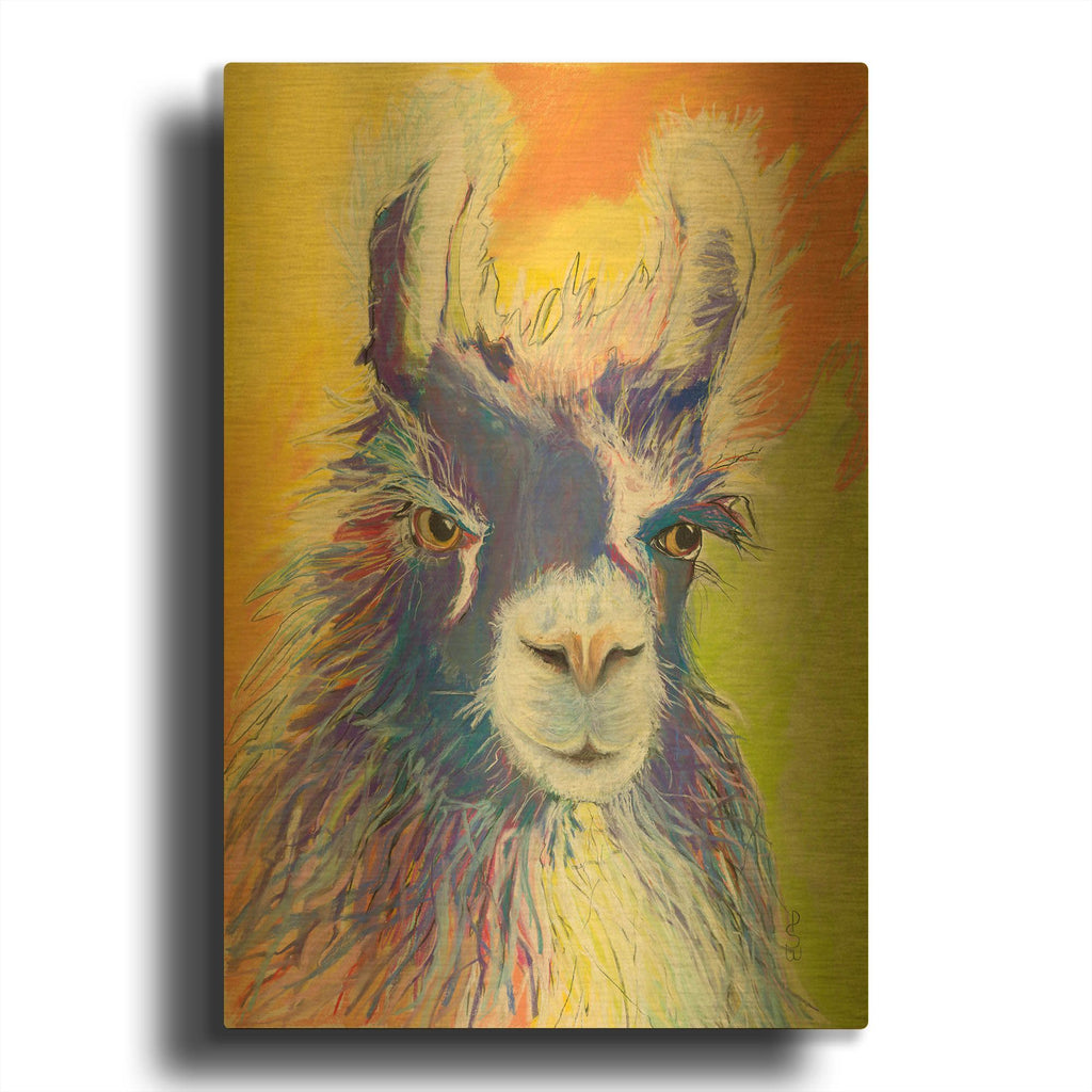 'King Charles' By Pat Saunders-White Gold Metal Wall Art
