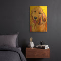 'Molly' By Pat Saunders-White Gold Metal Wall Art