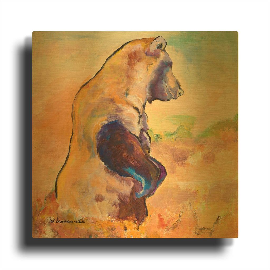 'Natural Power' By Pat Saunders-White Gold Metal Wall Art