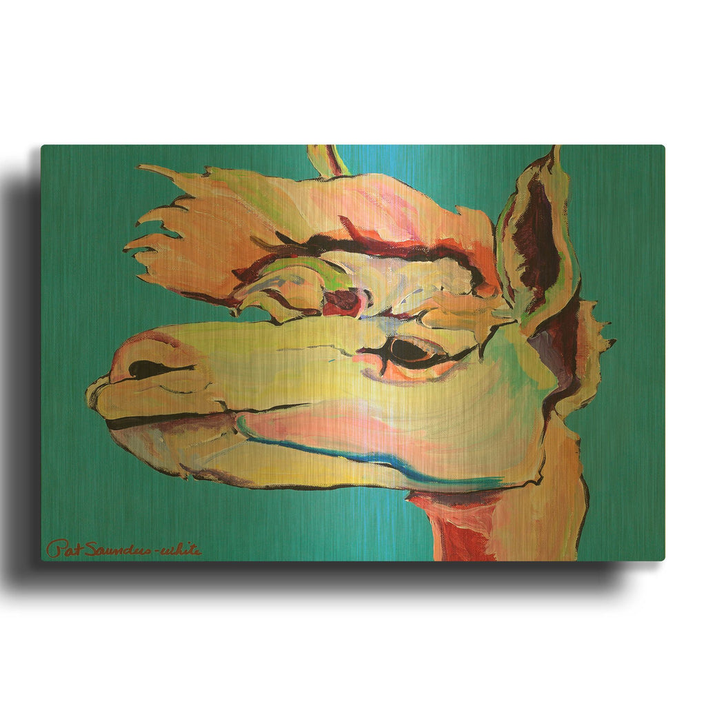 'Protecting The Flock' By Pat Saunders-White Gold Metal Wall Art