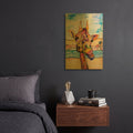 'Puzzles' By Pat Saunders-White Gold Metal Wall Art