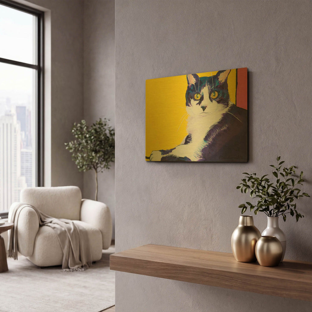 'Simon' By Pat Saunders-White Gold Metal Wall Art