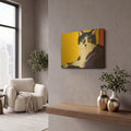 'Simon' By Pat Saunders-White Gold Metal Wall Art