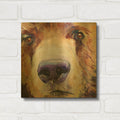 'Sniffer' By Pat Saunders-White Gold Metal Wall Art