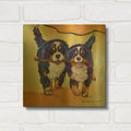'Stick Together' By Pat Saunders-White Gold Metal Wall Art