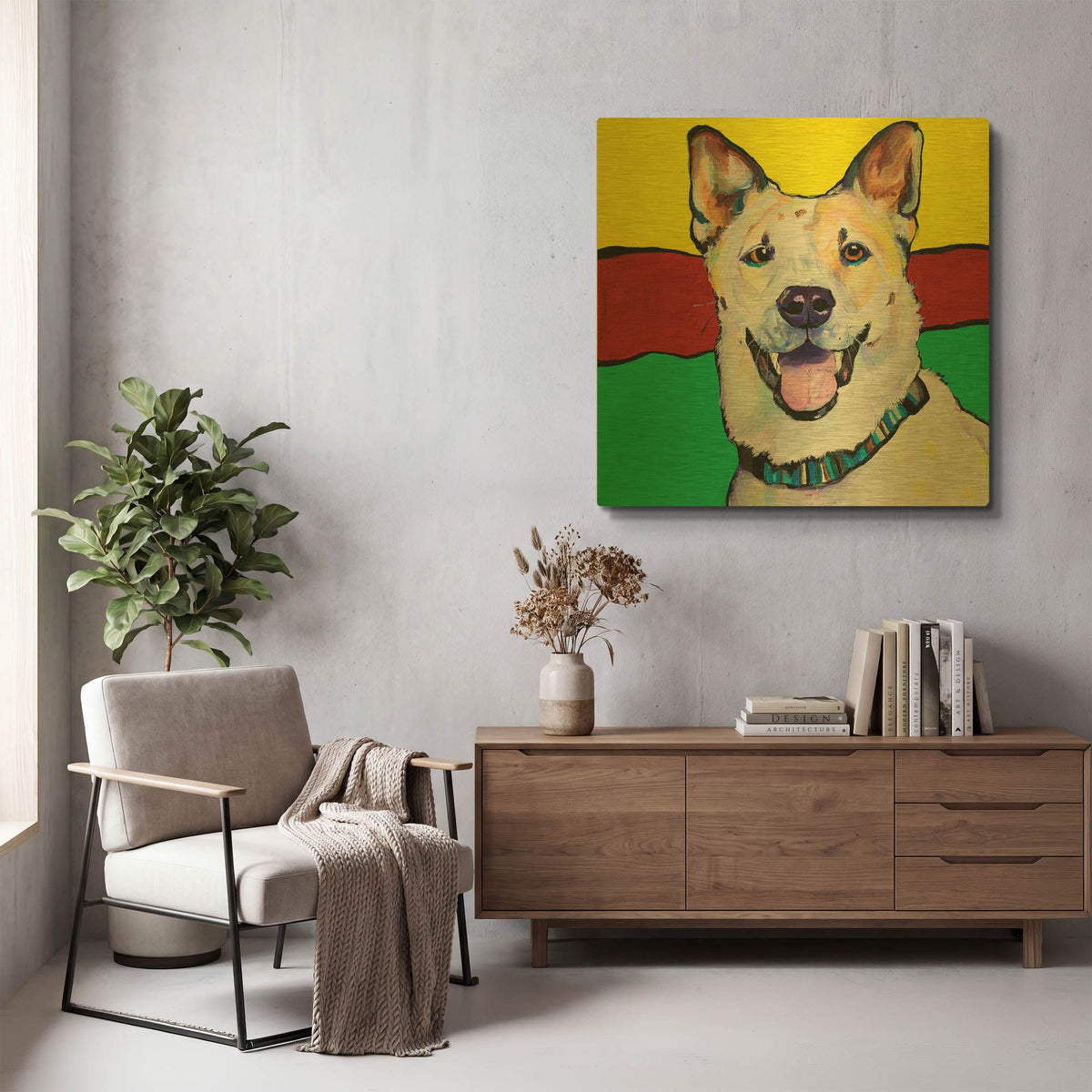 'Sydney' By Pat Saunders-White Gold Metal Wall Art